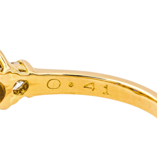 Bague 49 Bague Or jaune Saphir, Diamant 58 Facettes 4268672RV