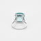 Bague 60 Bague cocktail platine et aigue-marine 58 Facettes 250107