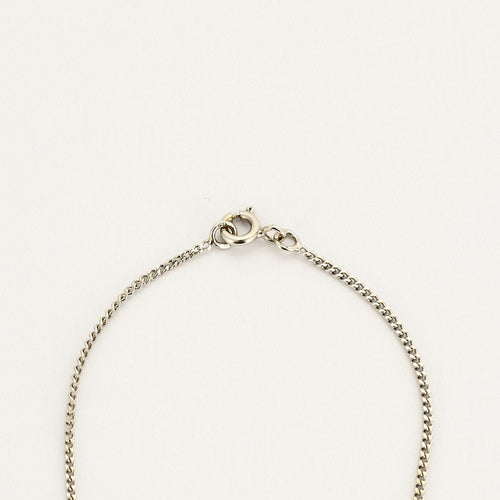 Collier Collier solitaire or blanc et diamant 58 Facettes B240203