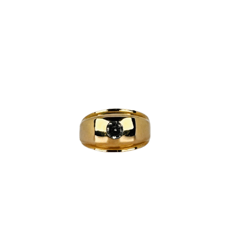 Bague Bague en or jaune chaud, spinelle bleue 58 Facettes 2508024