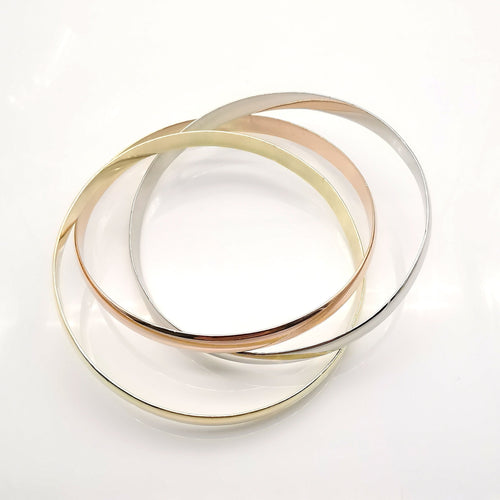 18 karat tricolor armbånd