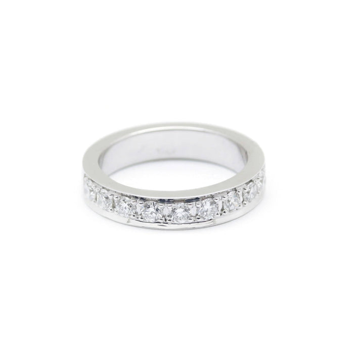 Bague 51 Bague or blanc diamants 58 Facettes 180082R