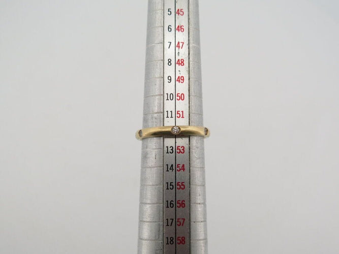 Bague 52 bague POMELLATO alliance lucciole a.a104/b7 en or jaune 18k 6 diamants t52 58 Facettes 266328