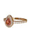 Bague 54 Bague or rose tourmaline et diamants 58 Facettes