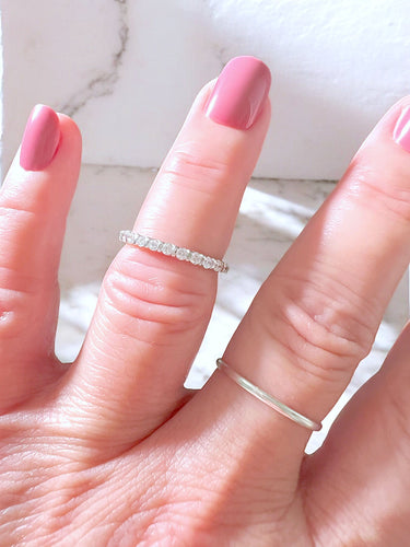 Bague Bague Alliance Américaine US Diamants 0,78 carat - Or Blanc 18 K 58 Facettes AA 1682