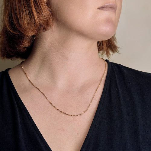 Lanț din aur galben la Zașiu forçat 