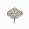 Broche Broche Art Nouveau "Constantia" transformable – Diamants, perle, or jaune et argent 58 Facettes 212