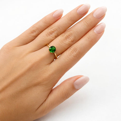 Bague 53 Bague en or avec pierre naturelle 58 Facettes 50338