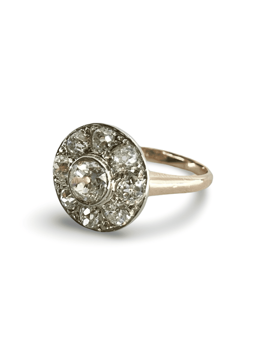 Oude roségouden ring en diamanten van 2,36 ct