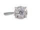 Bague 54 Bague entourage en or blanc avec diamants 58 Facettes 2003