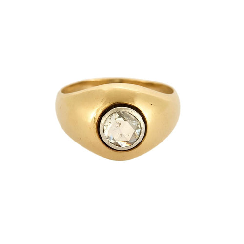 Bague 58 Bague en Or jaune, blanc et diamants 58 Facettes LJ29