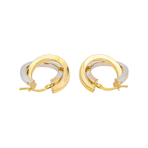 Boucles d'oreilles Boucles d'oreilles  Créoles  Or jaune, Or blanc 58 Facettes 4815899CN