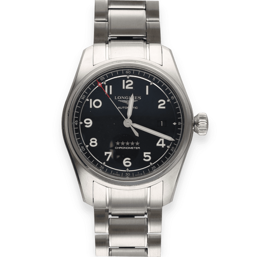 Montre Montre Longines Spirit Chronometer – Réf. L3.810.4.53.6 – Acier – 40 mm – Prix Neuf 2 450 € 58 Facettes FB10971