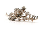 Broche Broche Art Nouveau en or jaune 18 carats et argent sertie de diamants ancienne taille et rose 58 Facettes 23169