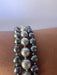 Bracelet Bracelet 3 rangs Perles de Tahiti Mers du Sud fermoir or 58 Facettes