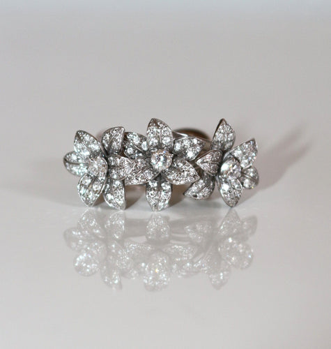 Bague 48 MELLERIO - Bague Bouquet de Fleurs collection Médicis 58 Facettes 562