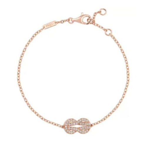 Bracelet FRED - Bracelet Chance Infinie Réversible Or rose Diamants 58 Facettes 87014