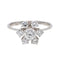 Bague 57 Bague Marguerite Or blanc Diamant 58 Facettes 3754276CN
