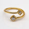 Bague 53 Bague PRINCESSE en or jaune et diamants 58 Facettes D364481GM