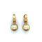 Boucles d'oreilles Boucles D’Oreilles en Perles Champagne et Or Jaune 58 Facettes 380872/Z05HU0U1