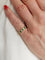Bague 52 Demi alliance émeraudes et diamants 58 Facettes 088081