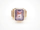 Bague 54 Bague en or jaune 750 mil et Améthyste 58 Facettes