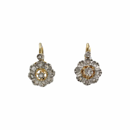 Boucles d'oreilles Boucles d'oreilles dormeuses - Or & Diamants 58 Facettes 250318R