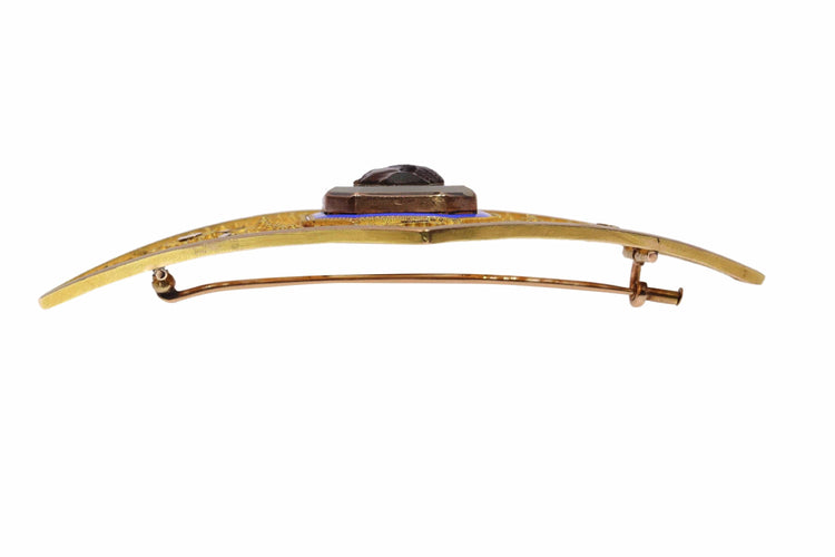 Broche Broche Canetille française rare, vers 1830 – Un monument à la grâce du début du XIXe siècle 58 Facettes 25104-0158