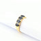 Bague 58 Bague or jaune saphirs diamants 58 Facettes 31238