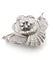 Broche Broche vintage en platine avec diamant naturel taille européenne et diamants taille huit huit 58 Facettes