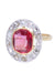 Bague 52 Bague Pompadour Art Nouveau rubis et diamants 58 Facettes 093071