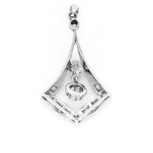Pendentif Pendentif Art déco, platine et diamants 58 Facettes 240402
