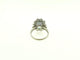 Bague 58 Bague or blanc aigue-marine diamants 58 Facettes
