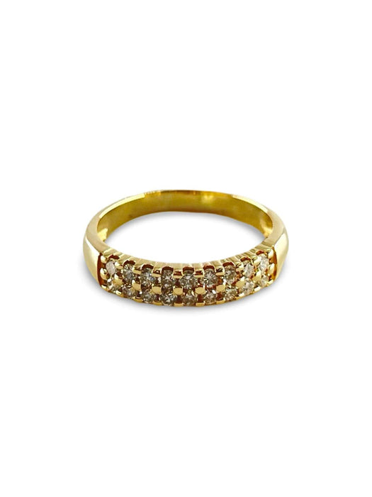 Bague Bague or jaune et diamants 0,27 58 Facettes 00024601