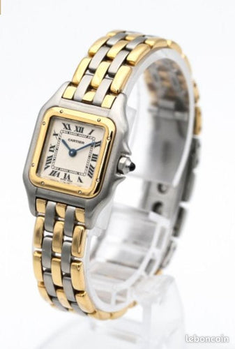 Montre MONTRE Cartier Panthère 3 rangs 58 Facettes