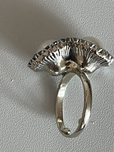 52 Bague Toi & Moi Or Gris Platine Perles Saphirs Diamants 58 Facettes 5422