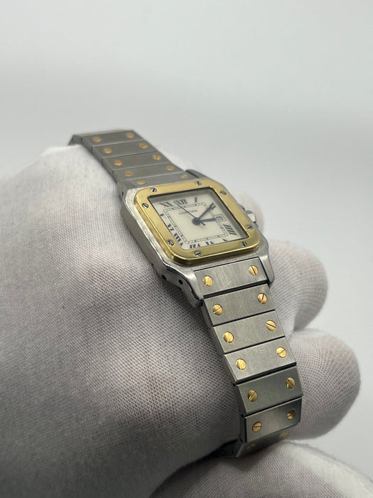 Montre CARTIER - Montre Santos Carrée Date Automatic 58 Facettes