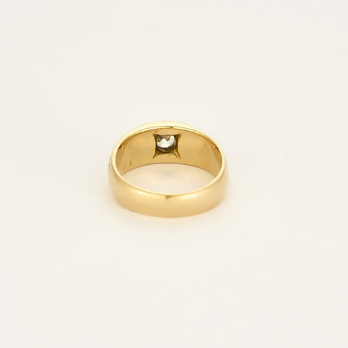 Bague 56,5 Bague bandeau en or jaune et diamant 58 Facettes CHA5770