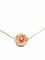 Collier Collier en or rose et porcelaine avec diamant taille brillant 58 Facettes