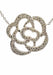 Collier Collier en or blanc et diamants motif pétale de rose 58 Facettes