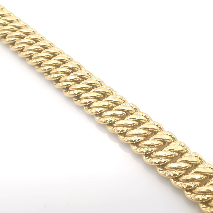 American mesh bracelet in gold