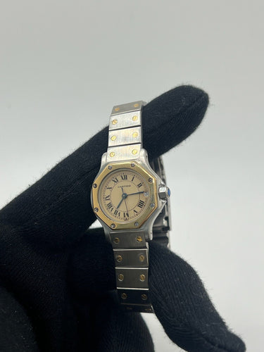 Montre Cartier Santos Octagon 28 mm / Révisée en 2025 / Excellent état 58 Facettes