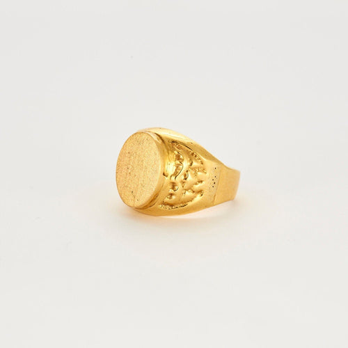 Bague 57 Chevalière gardienne du temple 58 Facettes LP767