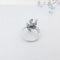 Bague 52 Bague fleur Saphirs et Diamants Or blanc 18 K 58 Facettes AA 1737