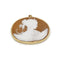 Broche Broche Pendentif or et camée Coquille 58 Facettes 240181R