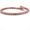 Bracelet BRACELET UNISEXE « TENNIS » - OR ROSE 18 KT - DIAMANTS 58 Facettes