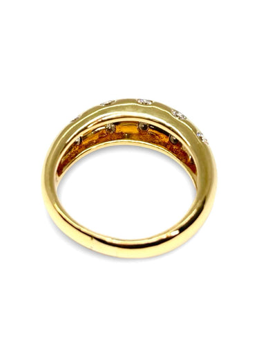 Bague 56 Bague or jaune et diamants 0,80 ct 58 Facettes 1074