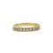 Bague 48.5 Demi-Alliance - Or jaune & Diamants 58 Facettes 250408R