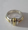 Christofle - Bague jonc vintage godrons en or 18k et argent 58 Facettes