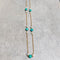 Collier Sautoir « azuria », amazonite, perles et or 58 Facettes 75